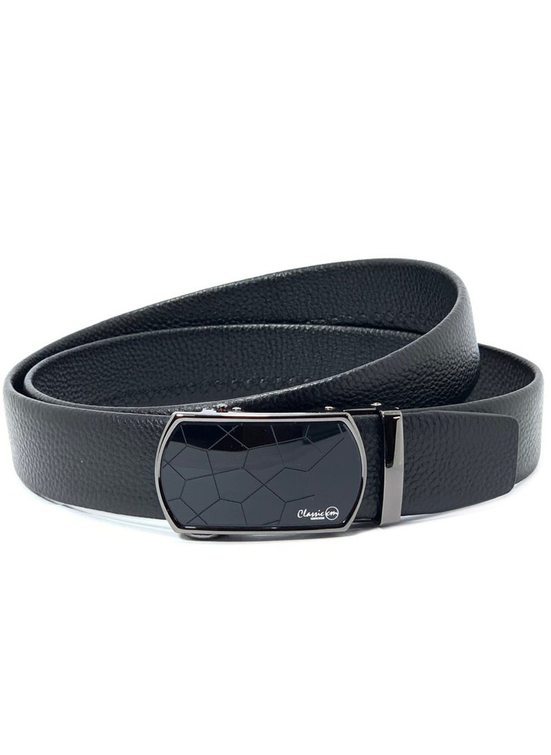 Classic Milano Men’s Leather Belt for men Fashion Belt Ratchet Dress Belts for men with Automatic Click Buckle for Mens Belt Enclosed in an Elegant Gift Box ALTHQ-3705-6 (Black) by Milano Leather - pzsku/ZA686B37398745B7A0D04Z/45/_/1696241008/5f6ce6f2-61dd-416a-a3e2-739bbb3b8737