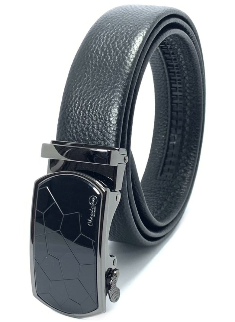 Classic Milano Men’s Leather Belt for men Fashion Belt Ratchet Dress Belts for men with Automatic Click Buckle for Mens Belt Enclosed in an Elegant Gift Box ALTHQ-3705-6 (Black) by Milano Leather - pzsku/ZA686B37398745B7A0D04Z/45/_/1713256109/7295be01-90bc-4962-84a0-c6344e4efb10