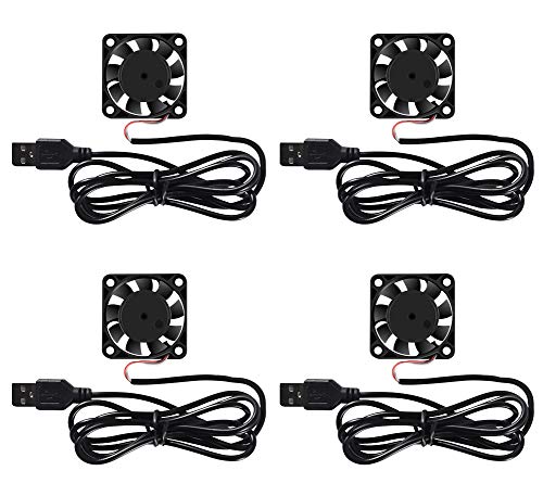 UMLIFE 4 Pack USB Brushless Cooling Fan 40mm High Performance DC 5V Speed 4200 RPM for Small Appliances Series Replacement For Desktop - Image 1