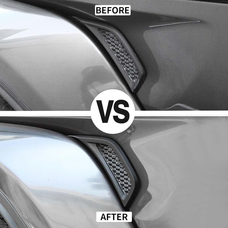 Voodonala for Jeep JL ABS Carbon Fiber Side Air Conditioning Vent Outlet Decoration Trim for 2018-2022 Jeep Wrangler JL JLU Gladiator JT Matt Black - Image 2