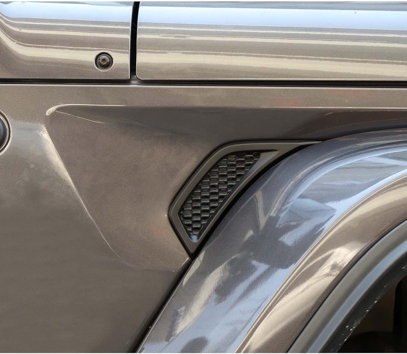 Voodonala for Jeep JL ABS Carbon Fiber Side Air Conditioning Vent Outlet Decoration Trim for 2018-2022 Jeep Wrangler JL JLU Gladiator JT Matt Black - Image 3