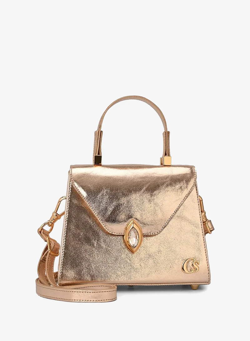 Carmen Steffens  Golden Top Handle Bag for Women | Best Price UAE
