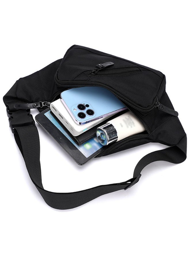 Waist Bag Sling Backpack Water Resistant Durable Polyester Small Waist Bag - Image 5