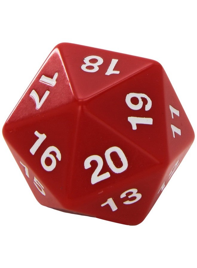 Koplow Games نرد كوبلو ألعاب أحمر عملاق D20 قياس 55 مم