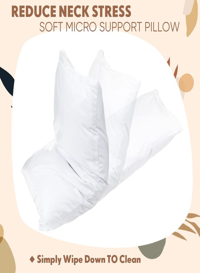 Jingmore 20 x 26 Inches Waterproof Medical Pillow with Vinyl Protector, Reusable Hospital Pillow for Sleeping, Fluid and Stain Resistant, Wipeable Easy Clean, White - Image 4