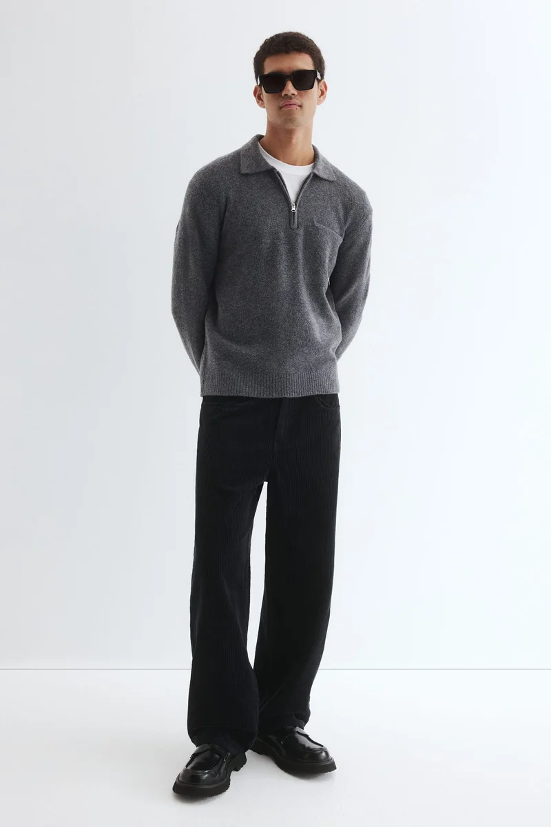H&M Regular Fit Zip-top jumper