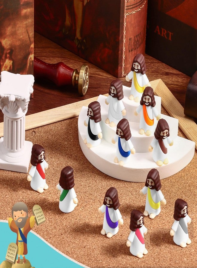Draupnir 120PCS Little Jesus Figures Easter Mini Jesus Figurines in Bulk, Religious Jesus Figures Gift for Family Friends Coworker Easter Egg Stuffers(Rainbow) - Image 5