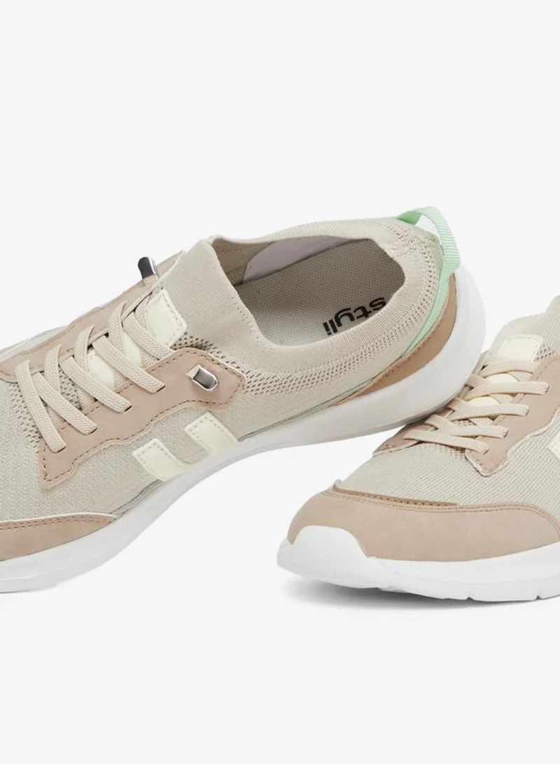 Styli  Color Block Lace Up Sneakers for Women | Best Price UAE