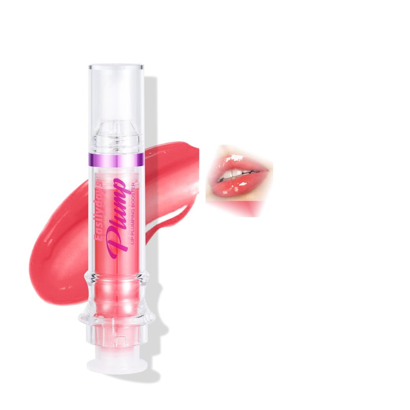 Easilydays Lifting Gloss, Spicy Lip Plumping Booster Lip Gloss Glossy Lipstick, Hydrating, Volumizes, High-Shine, Fuller Plumper Lip Mirror Lip Glaze, Plump & Pout Lip Plumper for Women Girls (#01) - Image 1