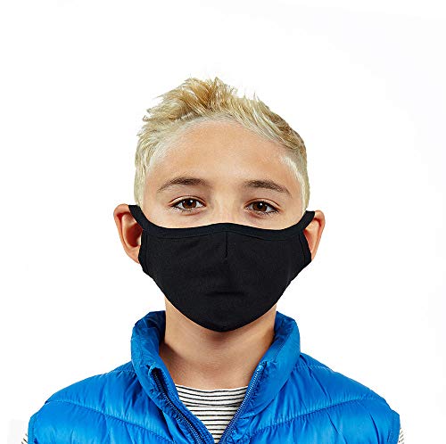 CASE-MATE SafeMate x CaseMate Kids Face Mask Ages 711 Washable Reusable Cloth Face Mask Cotton with Filter 3 Pack Black - Image 5