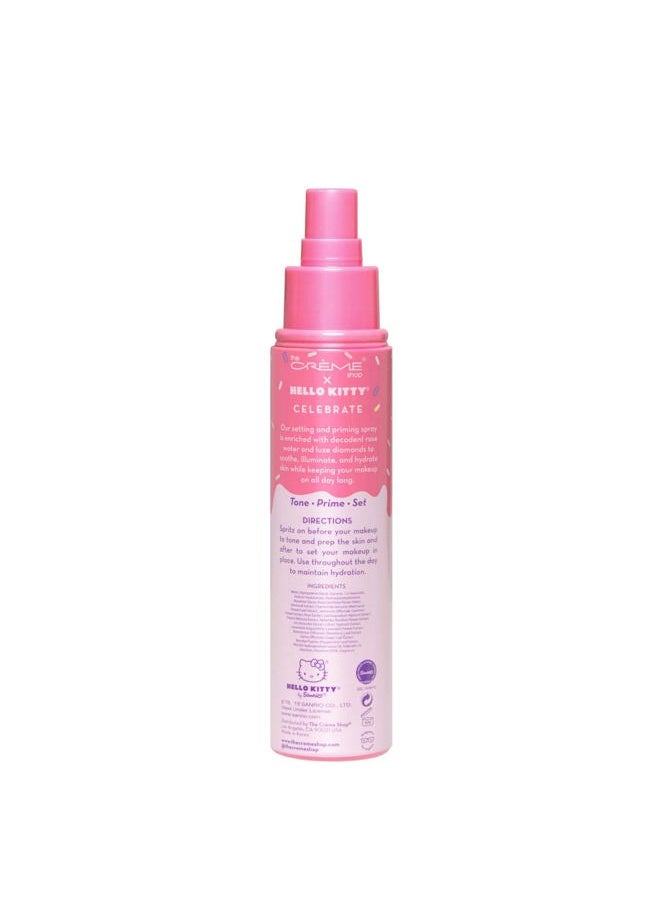 The Crème Shop - x Hello Kitty - Korean Skin Care Celebrate Priming & Setting Facial Spray (Rose Water & Diamond) - Hydration, For Makeup, Natural Essence - Image 1