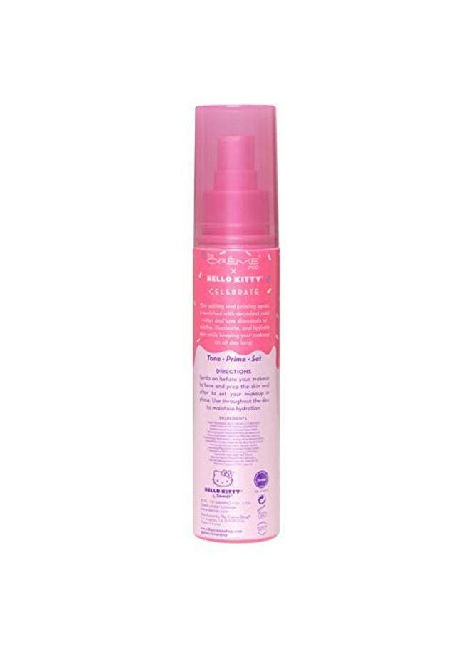 The Crème Shop - x Hello Kitty - Korean Skin Care Celebrate Priming & Setting Facial Spray (Rose Water & Diamond) - Hydration, For Makeup, Natural Essence - Image 1
