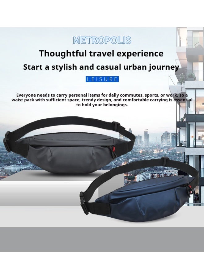 ويكسر حقيبة كتف رجالية، أزياء رياضية غير رسمية، حقيبة خصر للجري للجنسين، حقيبة كروس بودي بحزام قابل للتعديل، 36*13.5*4 سم - Image 2
