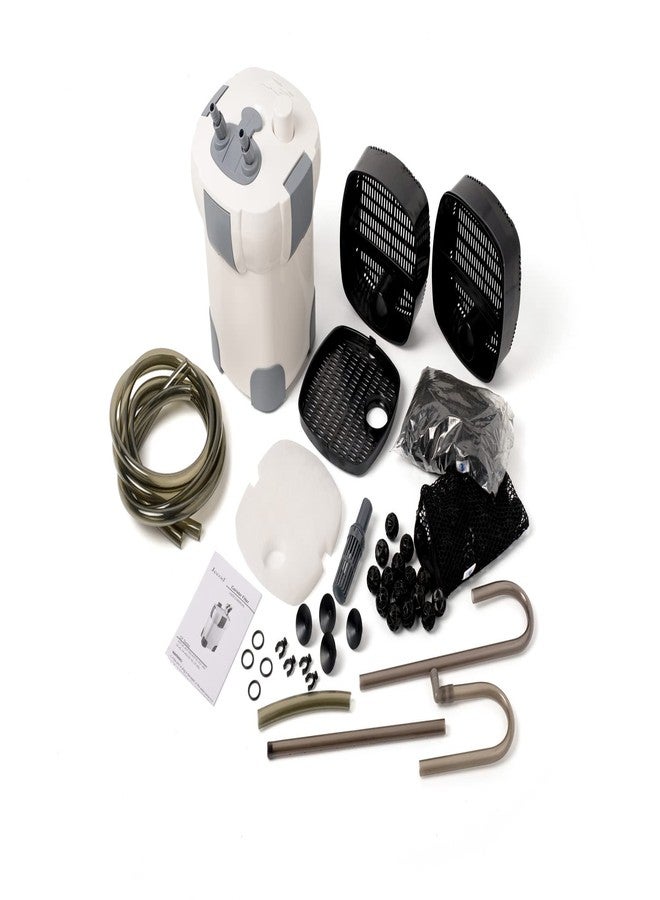 Jebao Canister External Aquarium Filter with Filtration Media (ACF-20, 198GPH) - Image 5