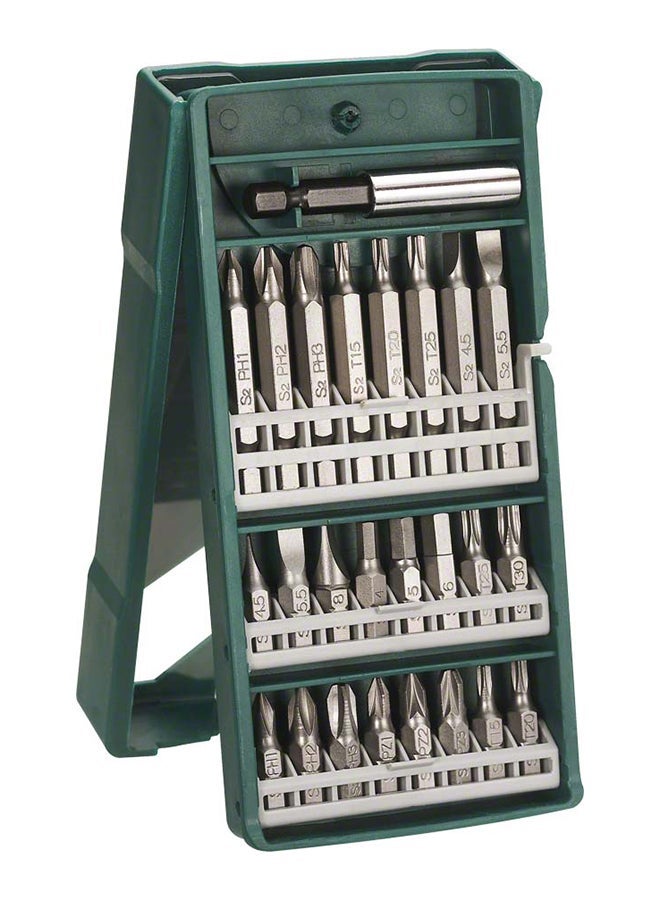 Bosch Mini-X-Line Screwdriver Bit Set 25 Pieces, 24 Screwdriver Bits For Standard Screw Head Types In All Standard Sizes And Two Lengths – 25 And 50 Mm | Model: 2607019676 - Image 1