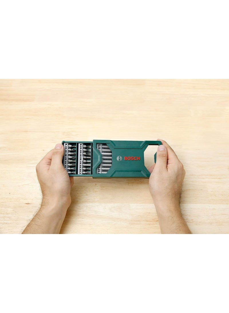 Bosch Mini-X-Line Screwdriver Bit Set 25 Pieces, 24 Screwdriver Bits For Standard Screw Head Types In All Standard Sizes And Two Lengths – 25 And 50 Mm | Model: 2607019676 - Image 5