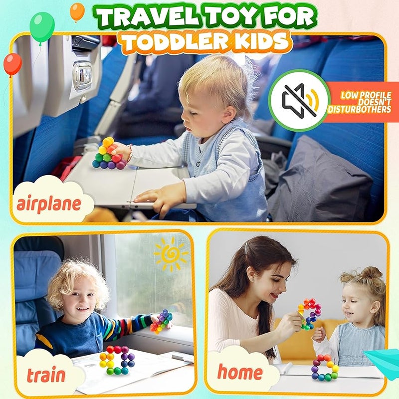 Dr.Kbder Autism Sensory Toy For Autistic Toddler Kids, Counselor Calm Down Pre-Kindergarten Classroom Treasure Box Airplane Travel Activities Road Trip Car Fidget Ball For Kid 3-5 5-7 ADHD Gift For Age 3-4 4-8 - Image 3