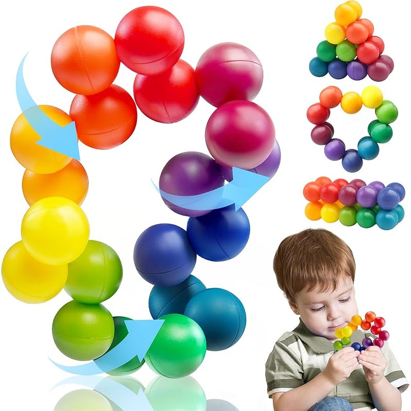 Dr.Kbder Autism Sensory Toy For Autistic Toddler Kids, Counselor Calm Down Pre-Kindergarten Classroom Treasure Box Airplane Travel Activities Road Trip Car Fidget Ball For Kid 3-5 5-7 ADHD Gift For Age 3-4 4-8 - Image 1