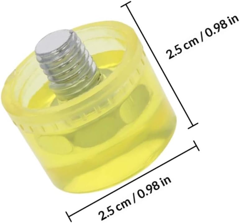 4pcs Rubber Mallet Heads Replacement Tips 25mm Shock-resistant Soft Striking Hammer Heads for Woodworking Flooring and Leather Crafts - Image 2