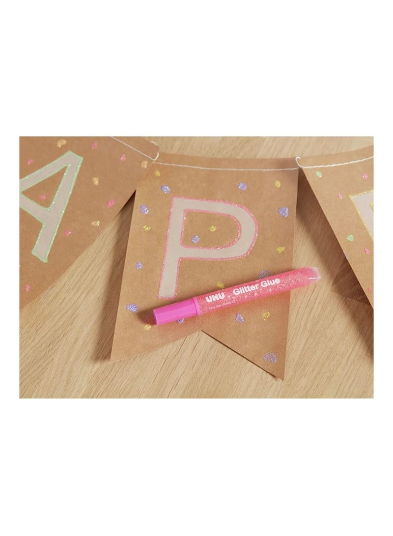 UHU 12-Piece Glitter Glue For Craft - Image 2