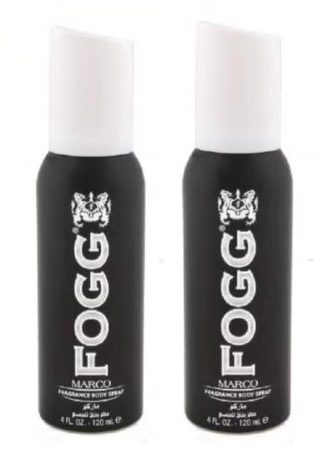 Marco Fragrance Body Spray for Men 120 ml 2pcs