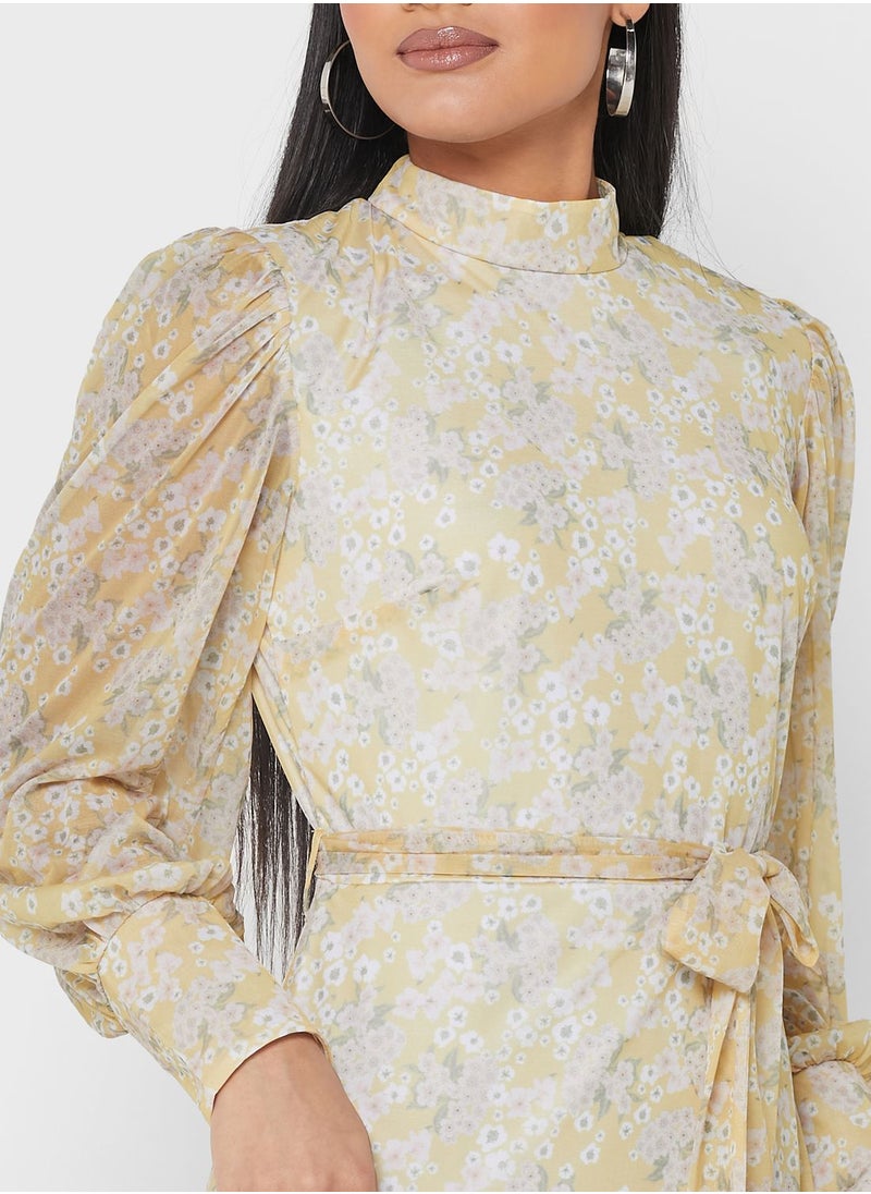 SIVVI for HANIYA - Printed High Low Dress - Image 1