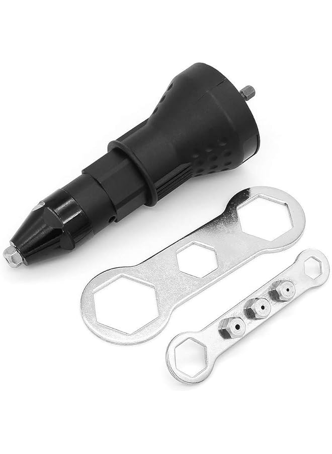 Electric Rivet Nut Gun Adapter Riveting Nail Gun Tool Set Rivets Drill Adapter Power Tool Accessories Sets - Image 1