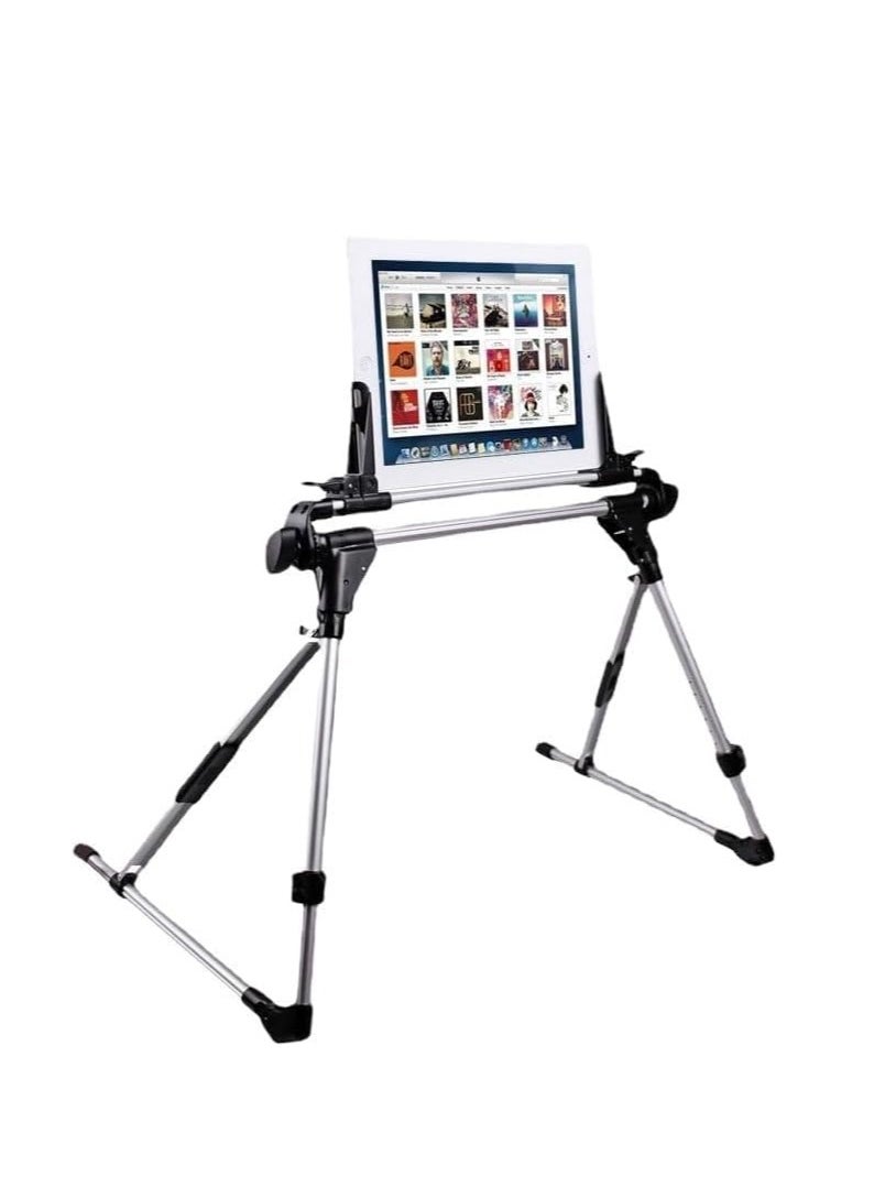 JAJEEK iPad and Tablet Holder - 201 Adjustable Stand for iPad, Tablets, E-readers, and More – Desktop, Desk, and Bed Use, Lightweight, Foldable, Non-Slip Base for Hands-Free Viewing, Reading, and Watching Videos - Image 2
