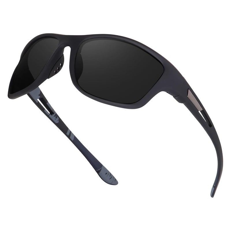 Dervin UV Protected Polarized Sports Sunglasses for Men Driving Cycling Fishing Cricket Sunglasses - Image 1