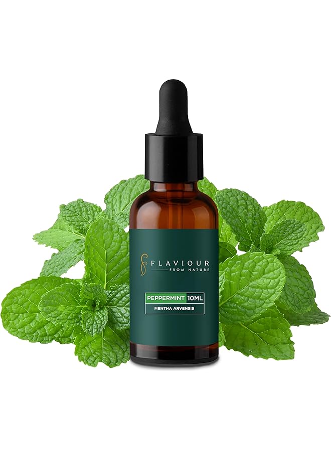 erorex Flavor Peppermint Essential Oil Pure And Natural For Refreshing Mind And Body Hair Fall Control Healthy Scalp Improves Skin Radiance Aromatherapy 10Ml Pack Of 1 Mentha Piperita  - Image 1