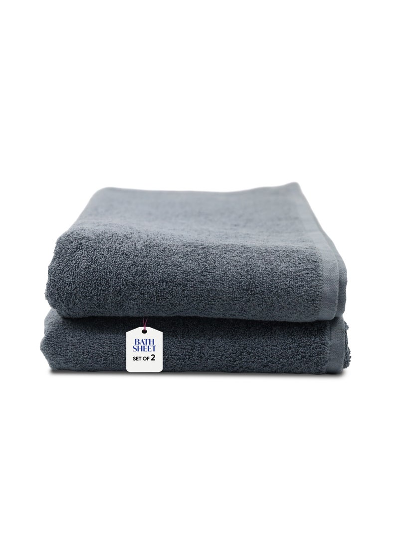 كاسينو Kassino Jumbo Bath Sheet (2 Pack, 90x180 cm) - 540 GSM Large Bath Towel,100% Combed Cotton, Soft & Quick-Dry Oversized Towels, Highly Absorbent, Double Stitched Hotel Quality Towels | Monument - Image 1