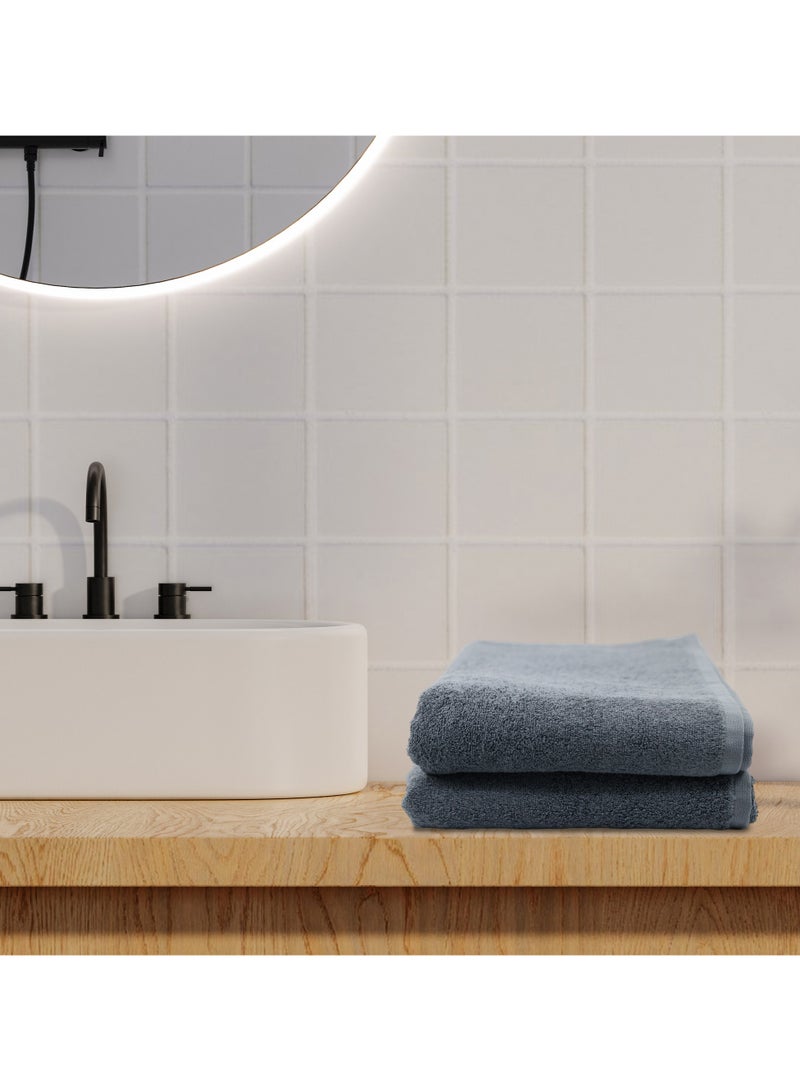 كاسينو Kassino Jumbo Bath Sheet (2 Pack, 90x180 cm) - 540 GSM Large Bath Towel,100% Combed Cotton, Soft & Quick-Dry Oversized Towels, Highly Absorbent, Double Stitched Hotel Quality Towels | Monument - Image 2