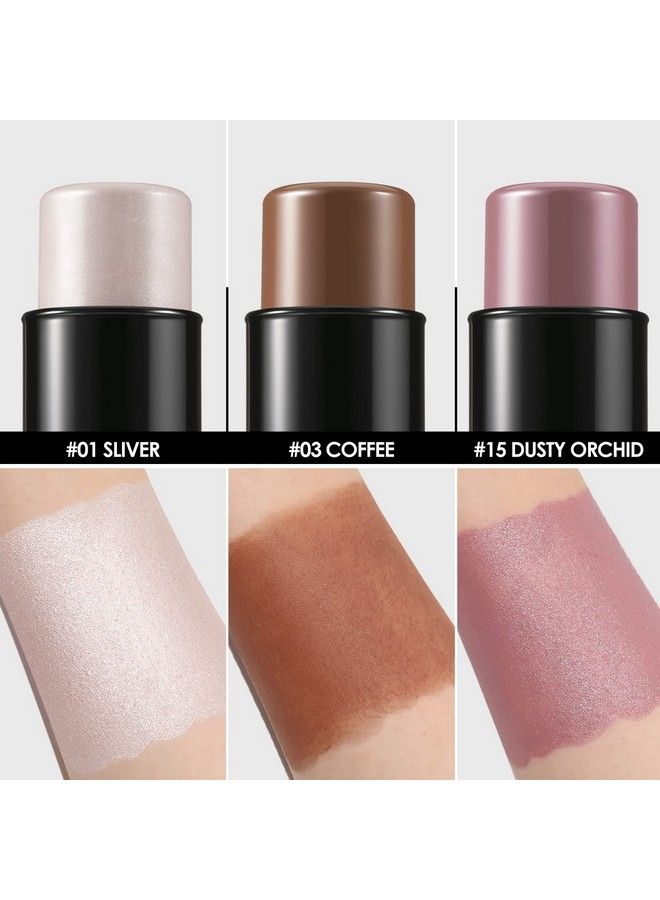 FOCALLURE 3 Pcs Cream Contour Sticksshades With Highlighter & Bronzer & Blushnongreasy And Waterresistant Face Contouring Peneasy To Sculpt The Face And Create A Lightweight Finishing Makeupuniversal - Image 4