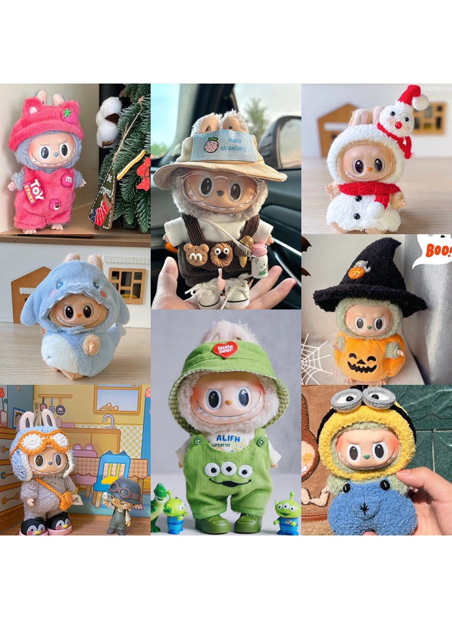 # [Clothes Only] Baby Clothes Suitable For 17cm Pendant Labubu Vinyl Doll Clothes Replacement-Specification:Only Clothes Suitable For Pendantlabubu Wear Are Sold-Color:Baby Clothes Handmade 17cm (without Doll)  - Image 2
