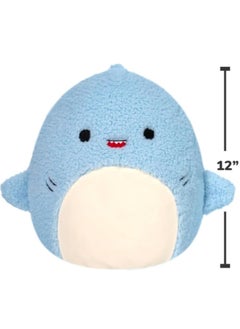 Squishmallows Squishmallows 12-Inch Fuzzamallows Davie Blue Shark Plush by Kellytoy – Soft, Cuddly, Washable Squishy Toy for Kids, Girls & Boys – Collectible, Multicolor  - Image 5