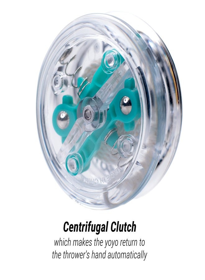 Yomega The Original Brain - Professional Yoyo for Kids and Beginners, Responsive Auto Return Yo Yo Best for String Tricks + Extra 2 Strings & 3 Month Warranty (Clear) - Image 2