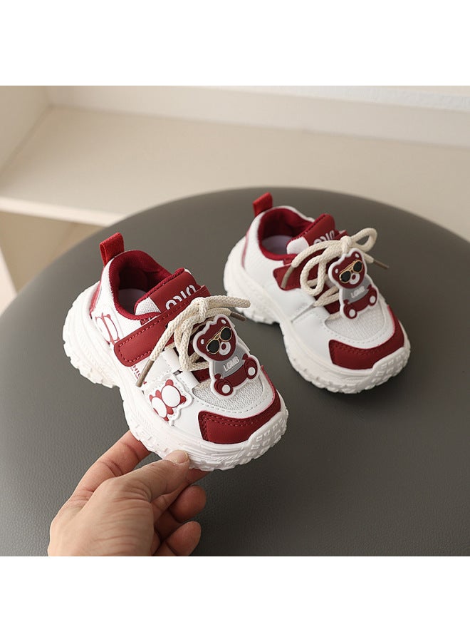 Spring New Children's Casual Running Shoes Non-slip Soft Sole Male Baby Cute Cartoon Torre Girl Shoes