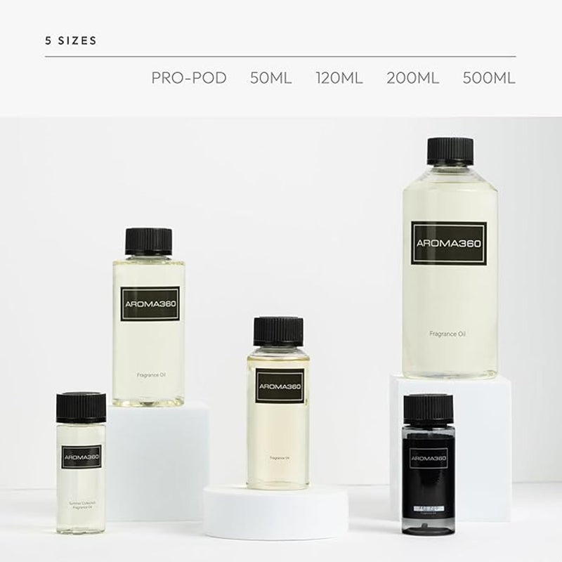 AROMA360 أروما360 - مزيج زيت العطر - مستوحى من الفنادق لمرشحات الزيوت الأساسية الفاخرة - معطر هواء للعلاج بالروائح - خشب الصندل الفاخر، الأرز الدافئ، وزهور رقيقة - 50 مل - Image 5