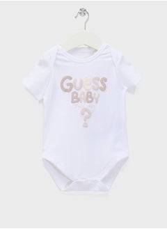 GUESS Kids  2 Pack Bodysuit, Bib, Socks & Pants Gift Set  - Image 2