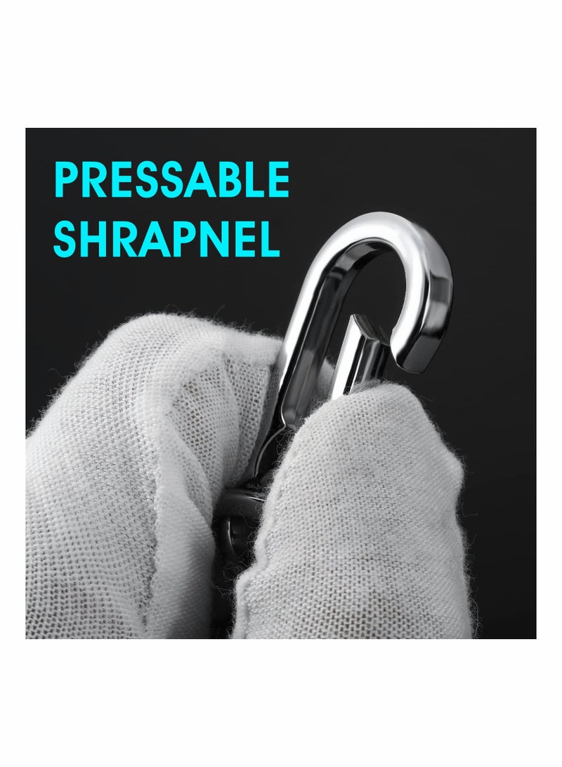 SYOSI 10 Pieces Carabiner Keychain with Spring Heavy Duty Zinc Alloy Key Chain Car Key Holder Keyring Carabiner Ring Quick Release Key Chain for Backpack - Image 3
