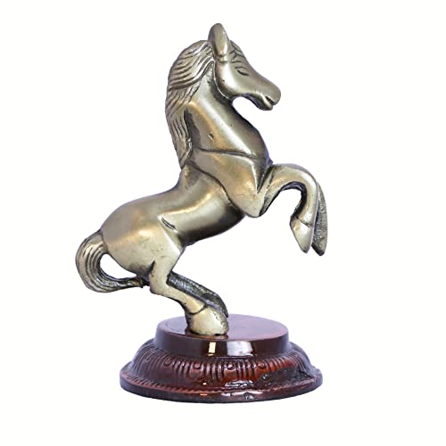 KridayKraft Metal Jumping Horse Statue for Wealth, Income, Shining and Bright Future (8.5 x 6.5 x 12 cm, Grey) - Image 4