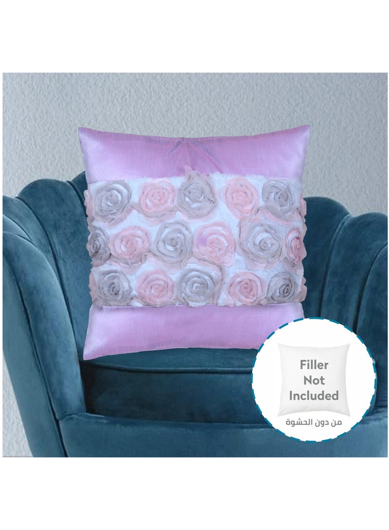 Donetella Cushion Cover,45X45 Cm (18X18 inch) 1-Pcs Decorative Throw Pillowcases Without Filler With Beautiful Abstract Art For Sofa Bed Living Room And Couch, Thistle  - Image 3