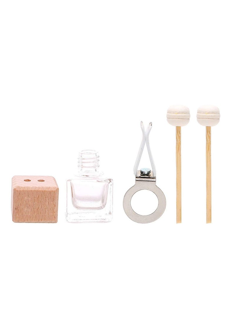 SYOSI Car Air Freshener Diffuser Bottles With Air Vent Clip, 4 Pack Empty Glass Perfume bottle Essential Oils Diffuser Vent Outlet Ornament Auto Fragrance Diffuser Bottle - Image 3