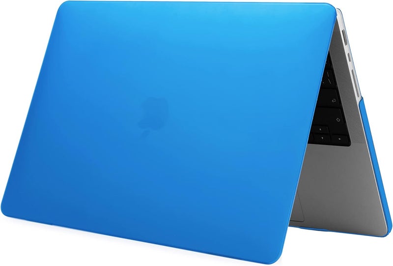 سيفن لاين متوافق مع حافظة MacBook Pro 16 بوصة 2021/2022 M3 M2 M1 Pro/Max A2485 A2779 A2991 حافظة صلبة واقية غير لامعة للكمبيوتر المحمول مع غطاء لوحة مفاتيح (تخطيط EU)، أزرق عميق - Image 5