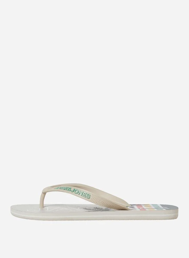 JACK & JONES Palm Print Flip Flops