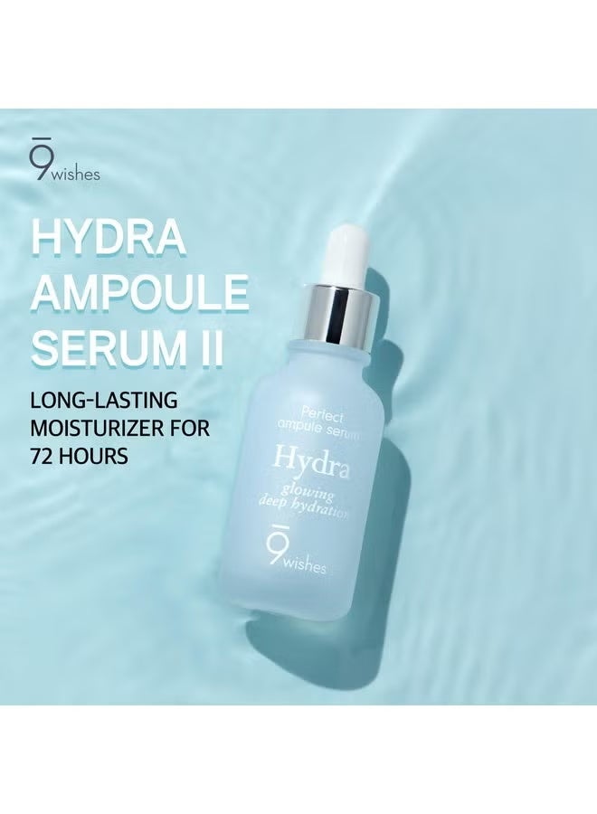 9wishes Hydra Perfect Ampule Serum – Deep Hydration & Glow Booster | Lightweight Moisture Ampoule with Hyaluronic Acid | Revitalizing Face Serum for Smooth, Radiant & Plump Skin – 25ml - Image 3