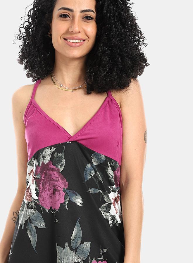 kady Floral Print Violet Sleepshirt - Image 4
