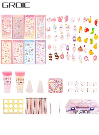 Simulation Fake Whipped Cream Glue, DIY Phone Case Kit Silicone Cream Adhesive Set with Cartoon Stickers,Storage Box,DIY Handmade Toys - pzsku/ZA688B5D84E4FD3D08339Z/45/_/1684760040/1f475e7e-c812-4566-a40e-0dfa25b51341