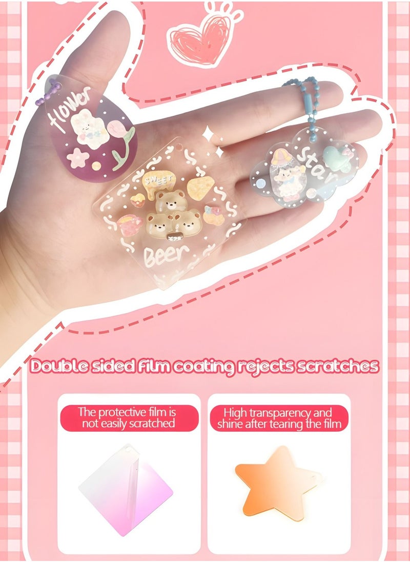Simulation Fake Whipped Cream Glue, DIY Phone Case Kit Silicone Cream Adhesive Set with Cartoon Stickers,Storage Box,DIY Handmade Toys