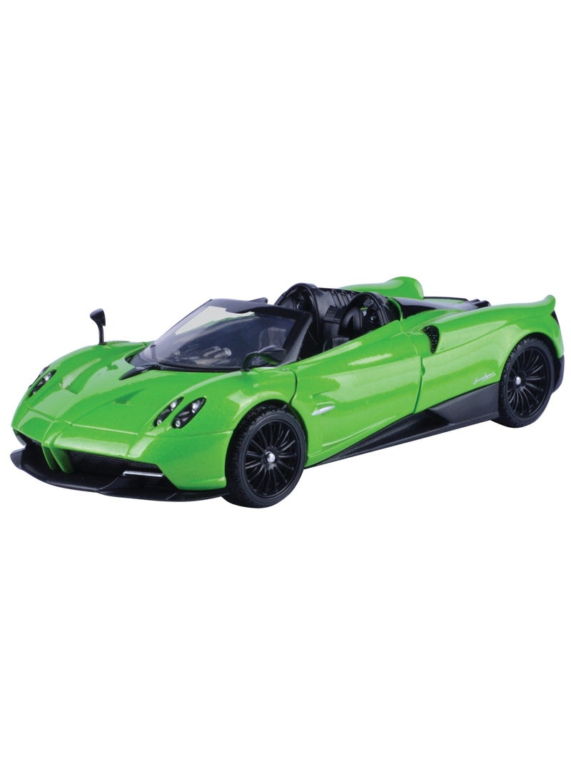 MOTORMAX Pagani Huayra Roadster Die-Cast Model Car 1:24 Scale | Officially Licensed Italian Hypercar Collectible | Opening Doors, Detailed Interior & Free-Wheeling Die-Cast Toy